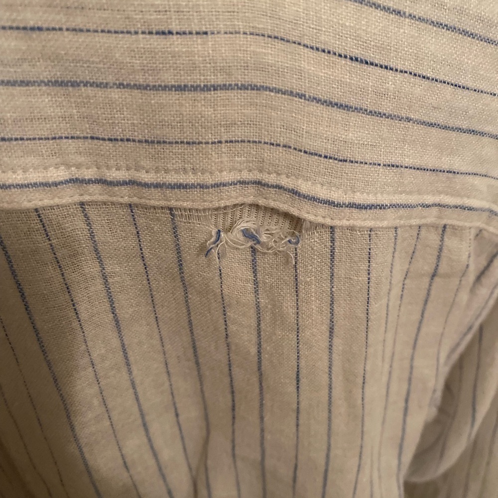 Rails Womens Striped Collared Long Sleeve Button-Down Blouse Top - Picture 5 of 7